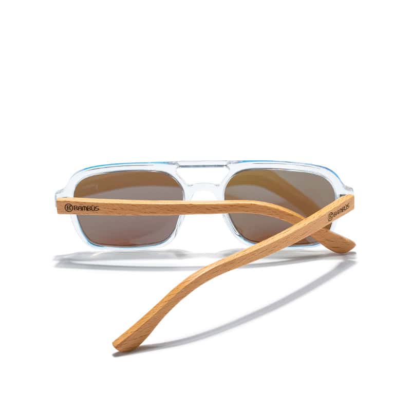 Gafas de sol Madera Crystal Blue BBAMBÙS