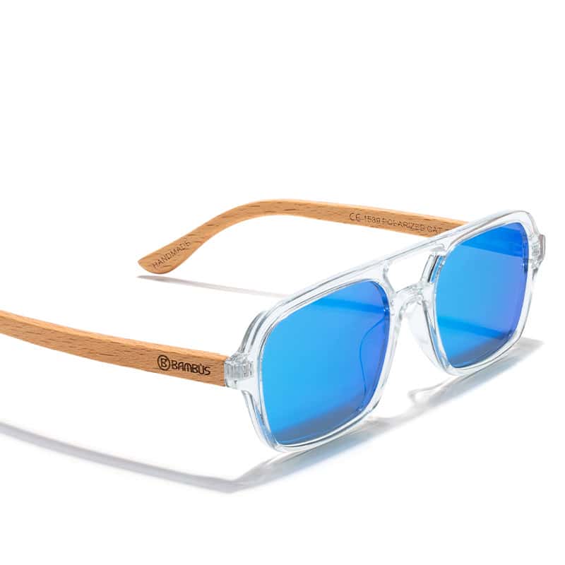 Gafas de sol Madera Crystal Blue BBAMBÙS