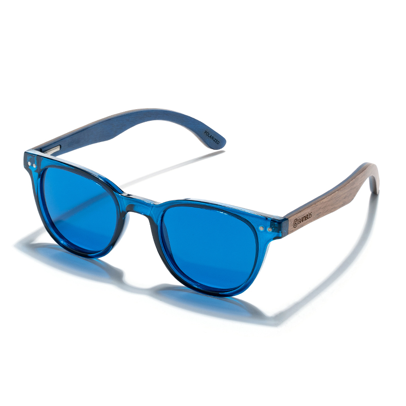 Gafas de sol Madera Deep Blue BBAMBÙS